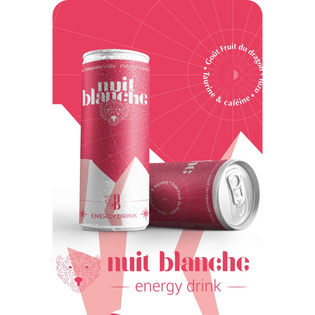 Nuit Blanche Energy Drink Goût Fruit Du Dragon